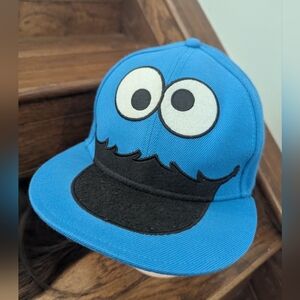 Sesame street  cookie monster Baseball cap woolblend hat size 7 1/4 / Large